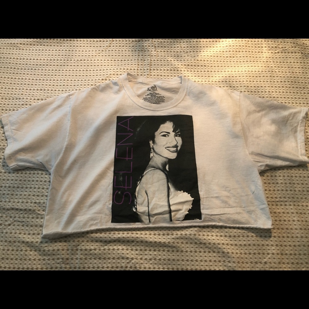 White Selena Crop Top